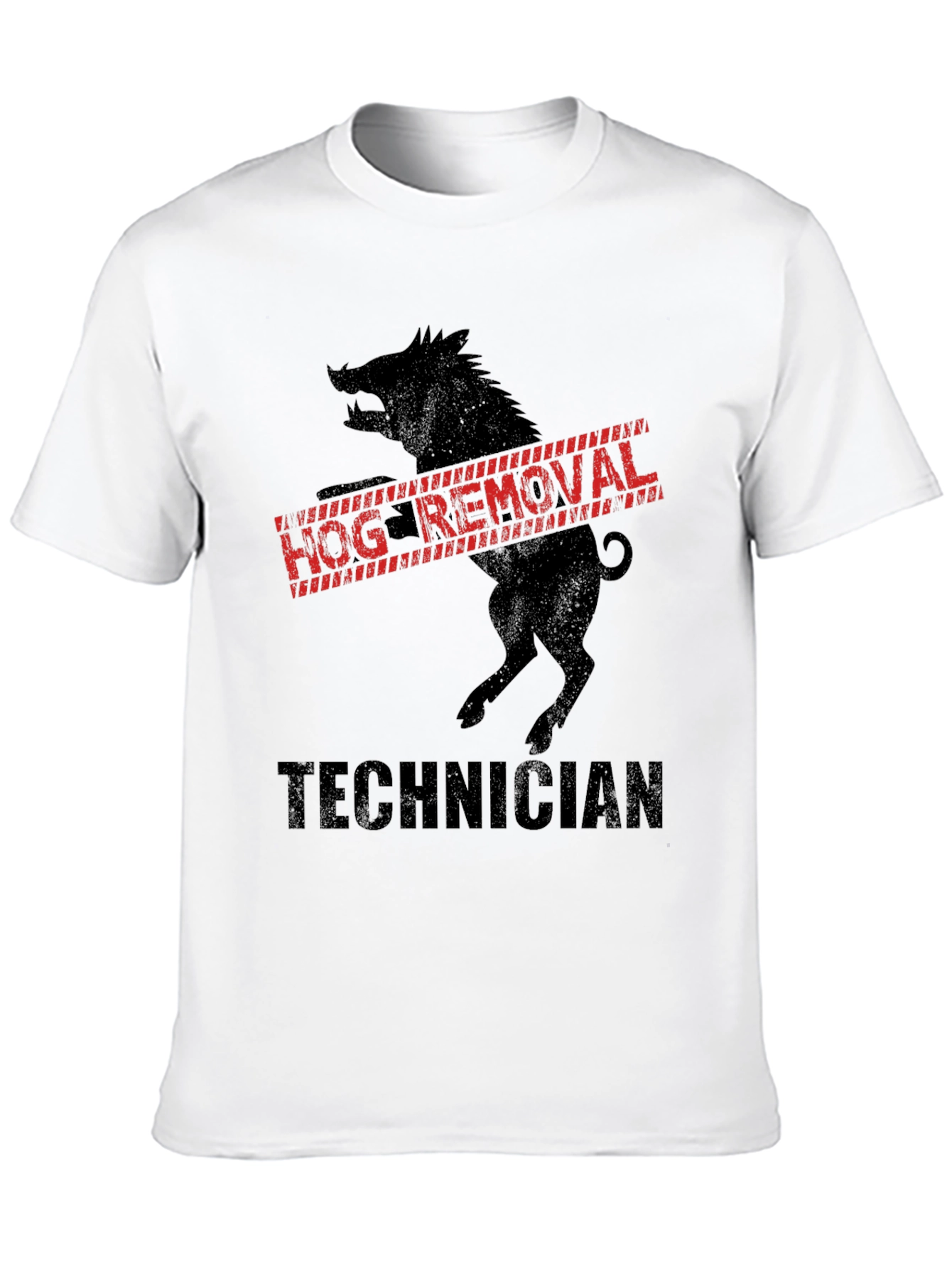 Hog Removal Technician Black T-Shirt