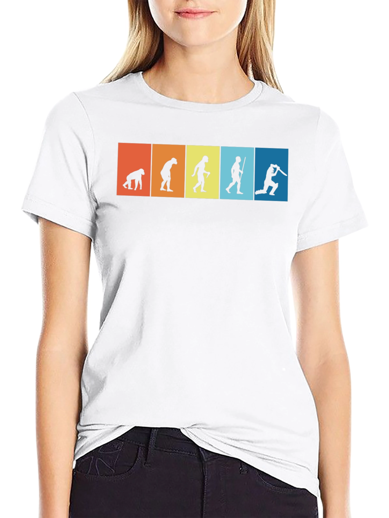 Evolution of Cricket Mens Black T-Shirt