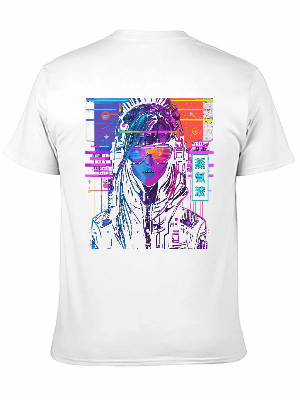 Vaporwave Cyberpunk Girl Graphic T-Shirt