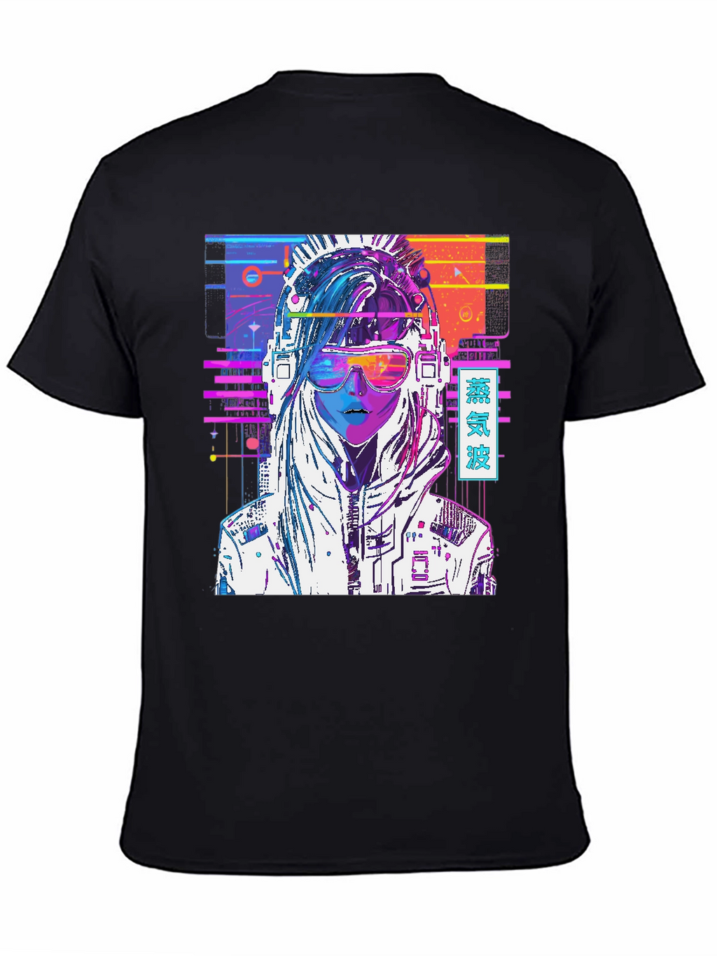 Vaporwave Cyberpunk Girl Graphic T-Shirt