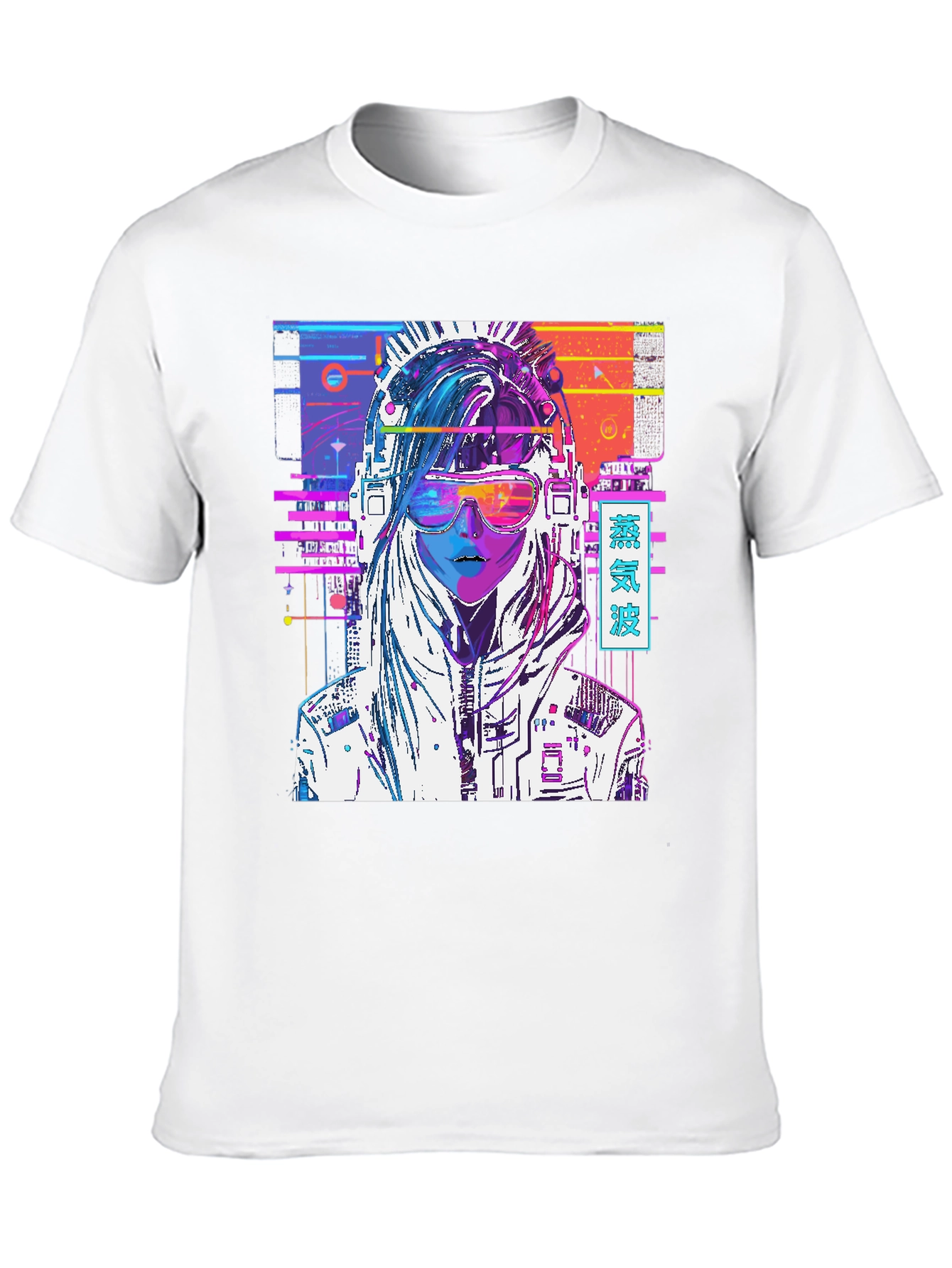Vaporwave Cyberpunk Girl Graphic T-Shirt