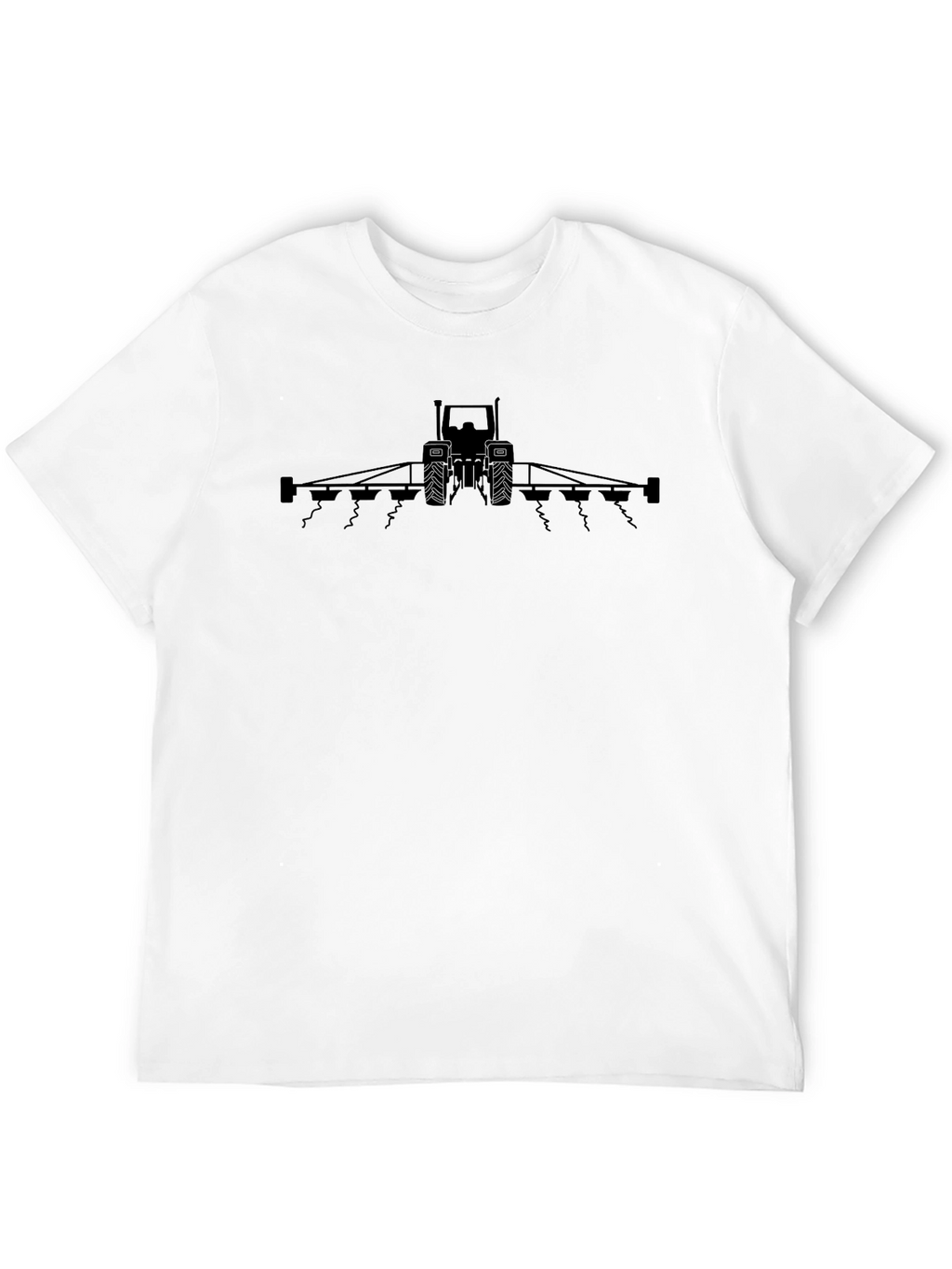 Farming Tractor Graphic Tee - Black