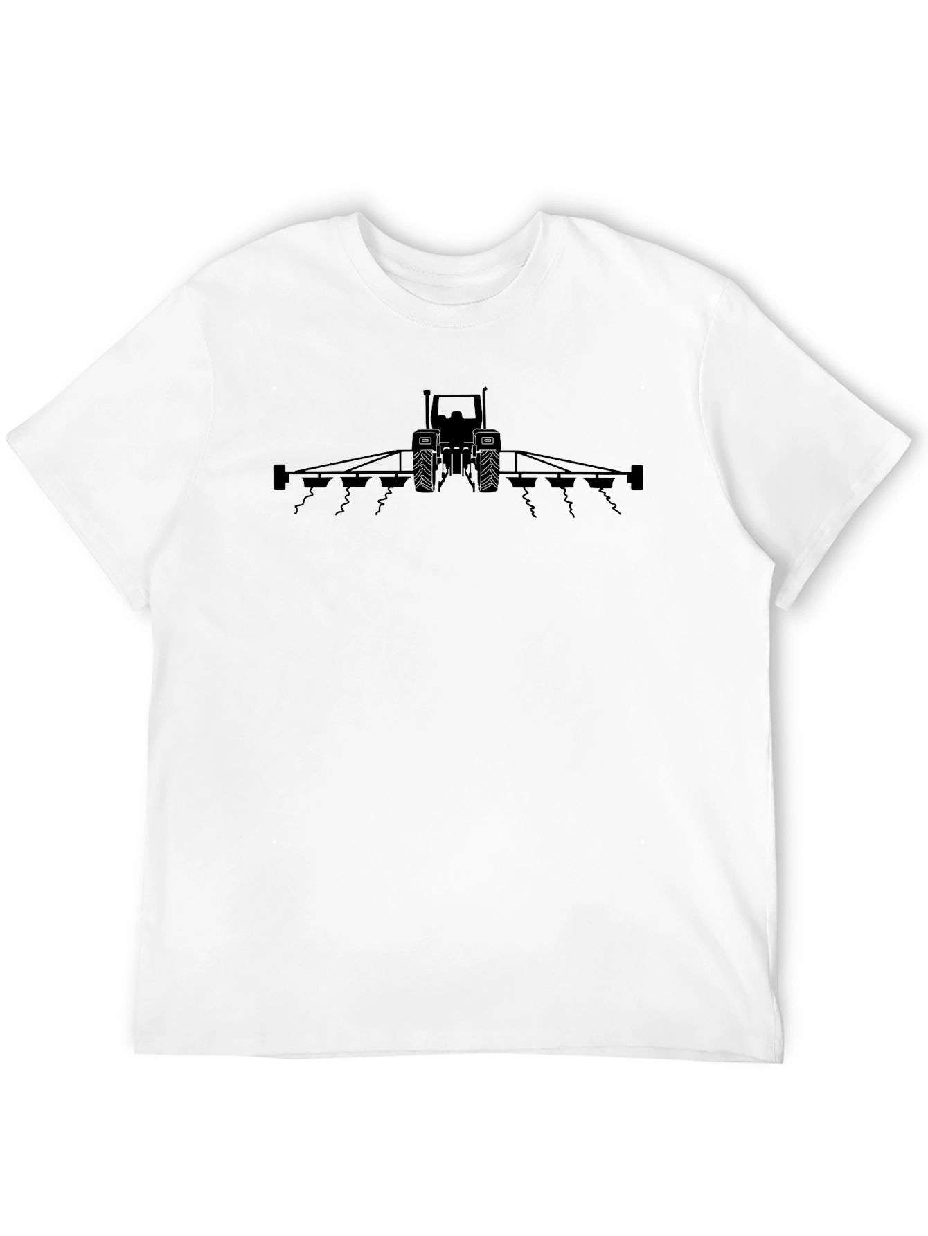 Farming Tractor Graphic Tee - Black