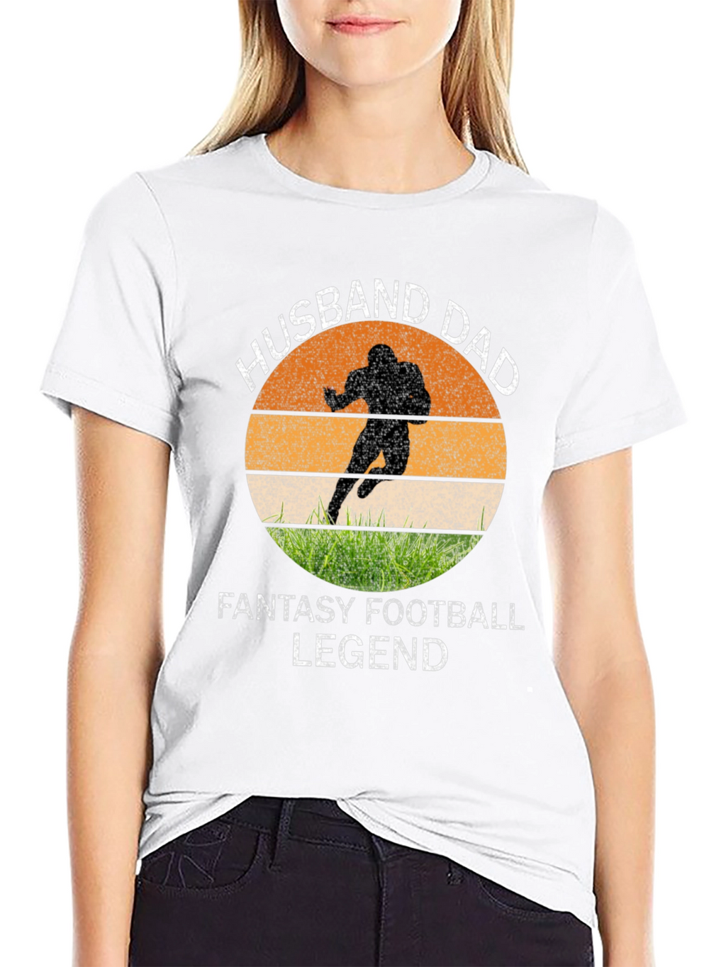 Husband Dad Fantasy Football Legend Graphic Tee