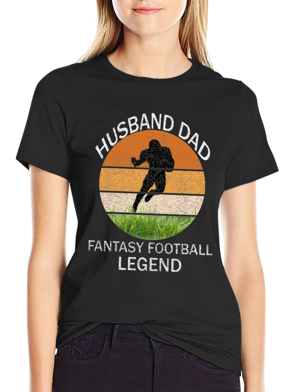 Husband Dad Fantasy Football Legend Graphic Tee