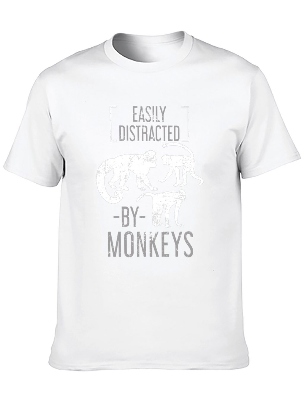 Easily Distracted By Monkeys Graphic T-Shirt