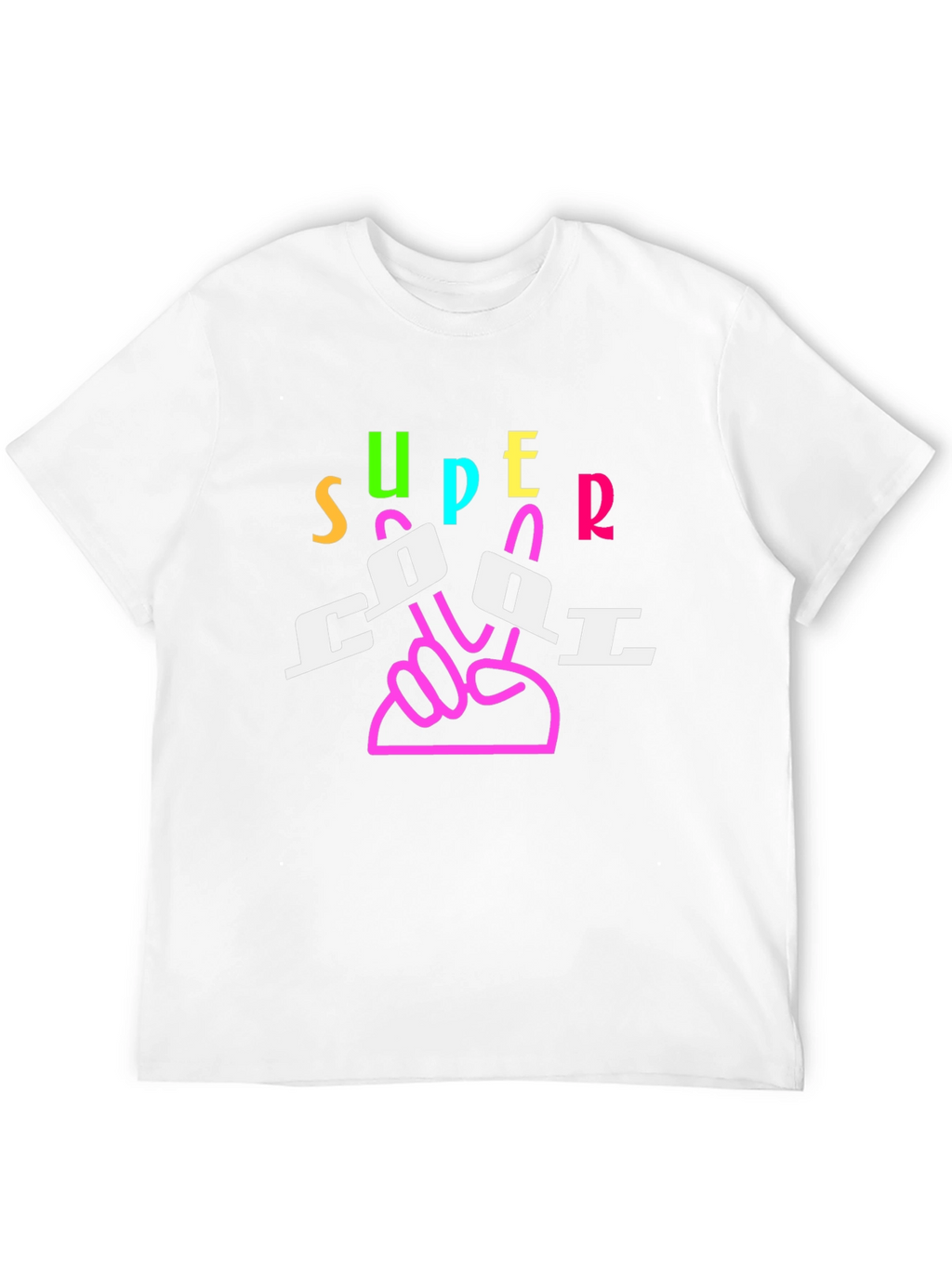 Super Cool Graphic Print Black T-Shirt