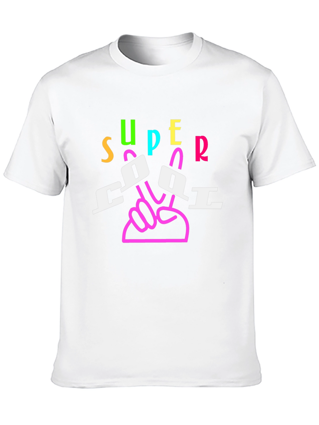 Super Cool Graphic Print Black T-Shirt