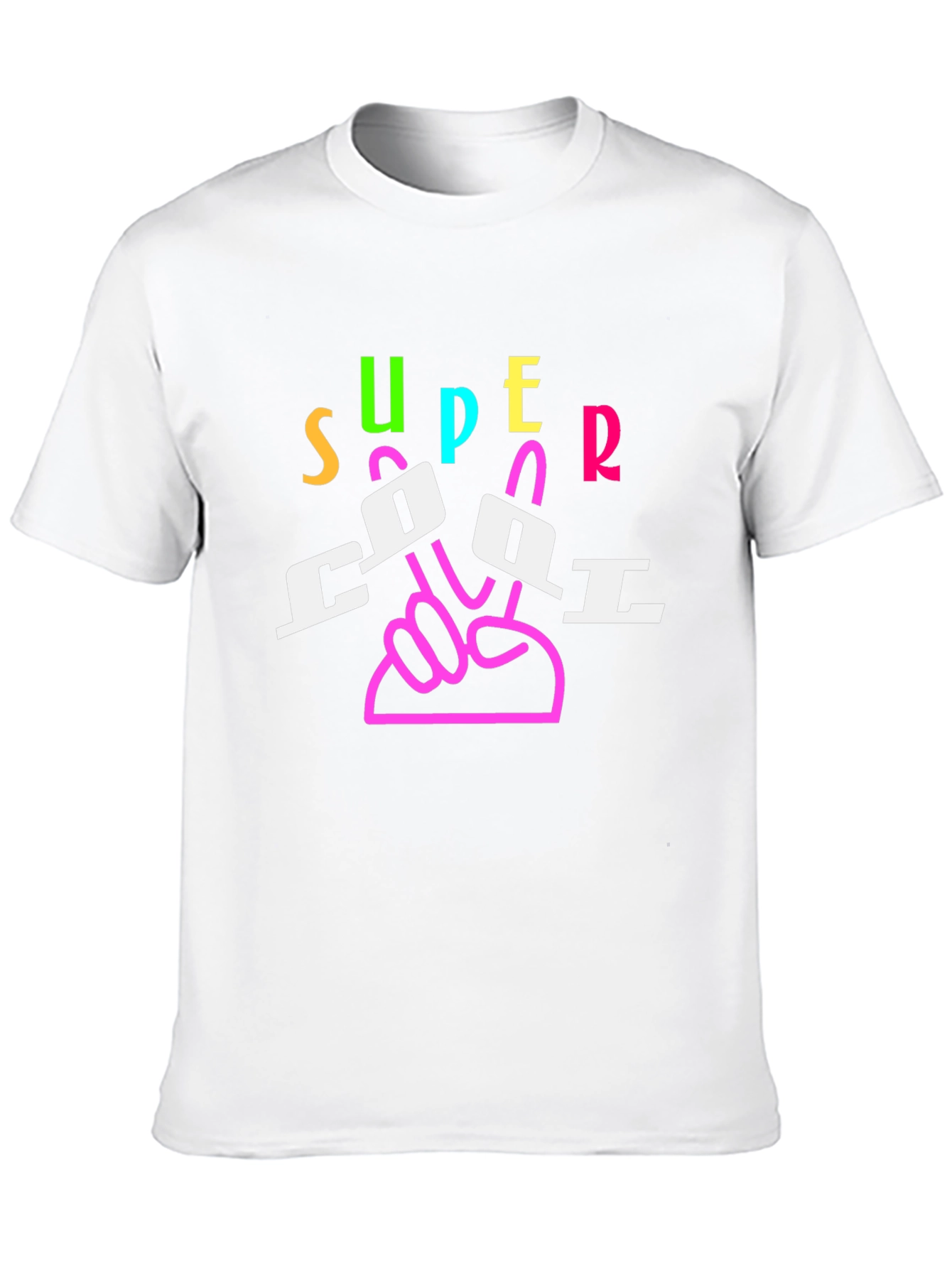 Super Cool Graphic Print Black T-Shirt