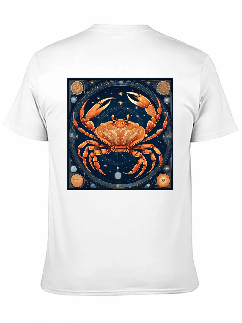 Cancer Zodiac Graphic Tee - Black Cotton T-Shirt