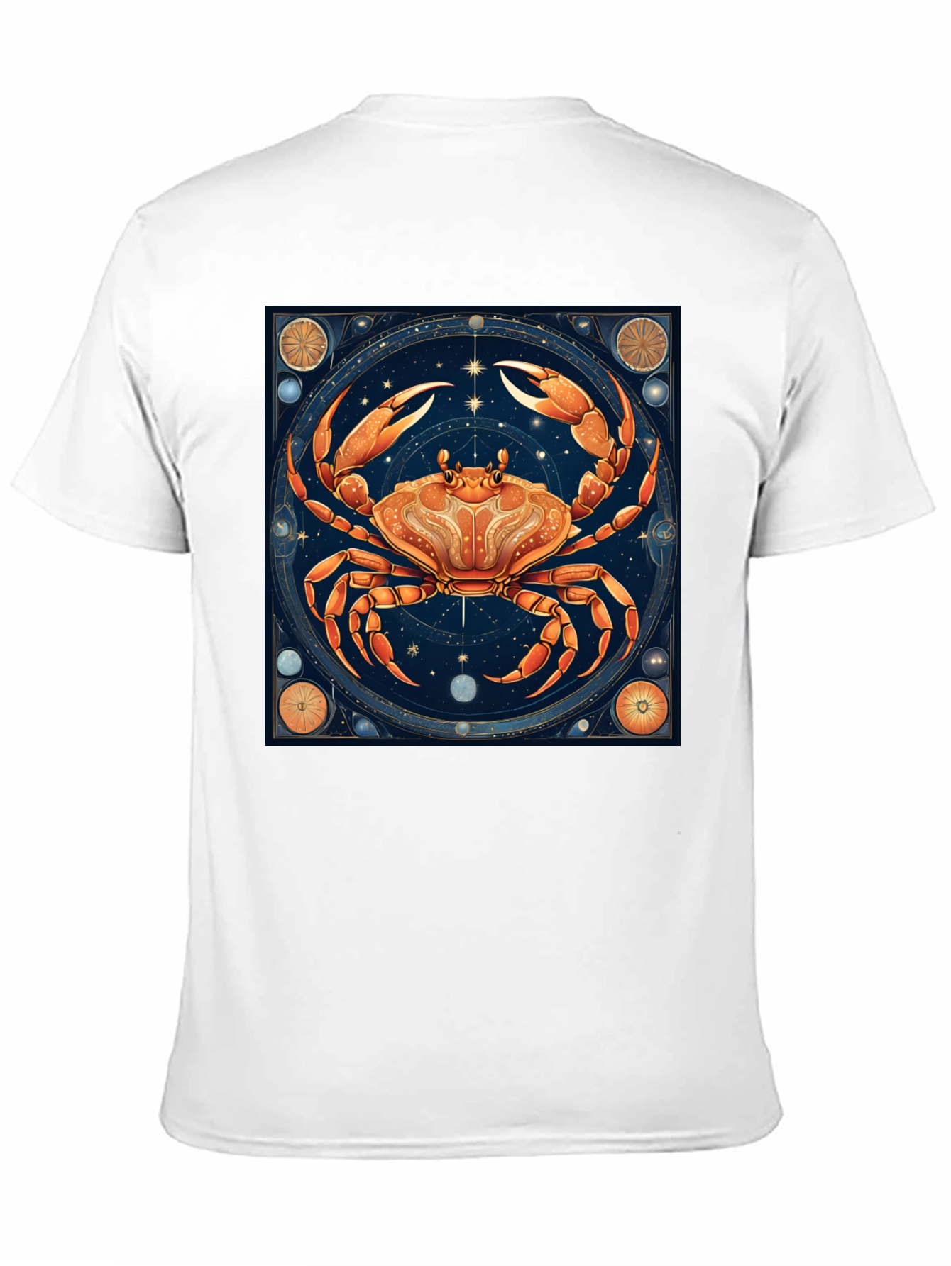 Cancer Zodiac Graphic Tee - Black Cotton T-Shirt
