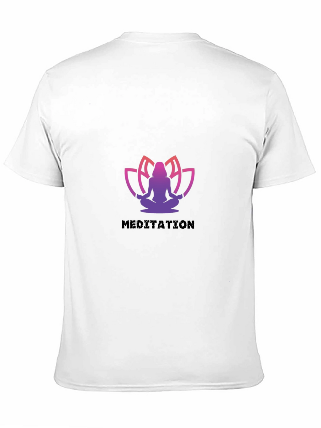 Meditative Lotus Black T-Shirt