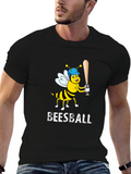 Beesball T-Shirt - Funny Baseball Bee Graphic Tee