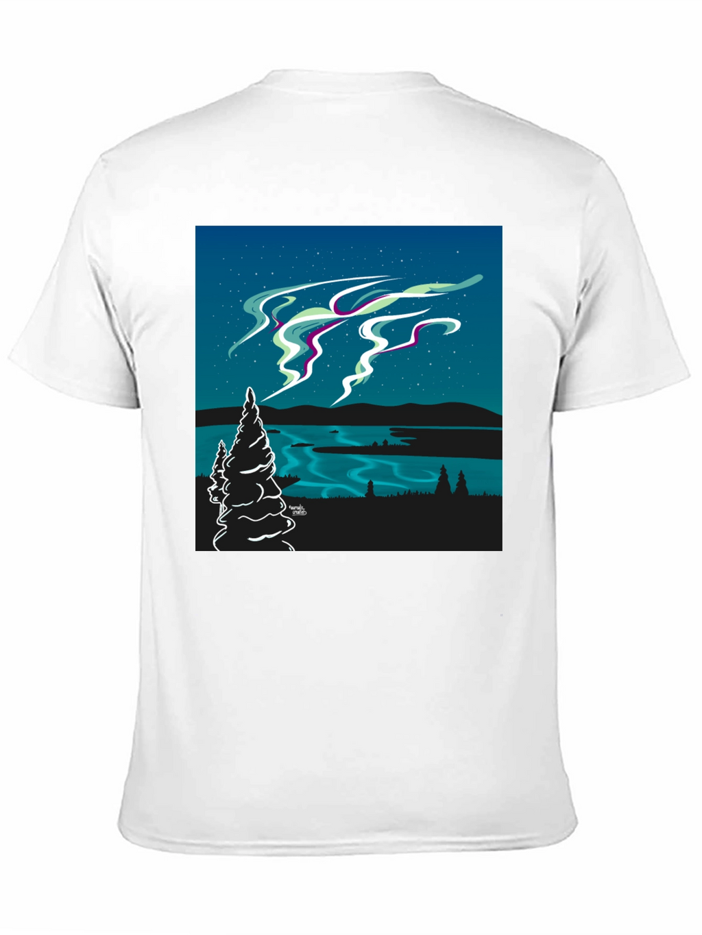 Northern Lights Graphic Tee - Black