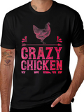 Crazy Chicken T-Shirt - Funny Farm Animal Tee