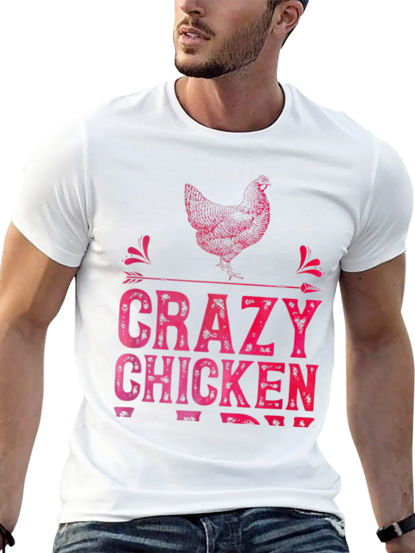Crazy Chicken T-Shirt - Funny Farm Animal Tee
