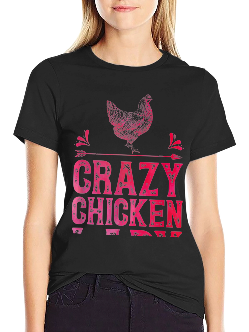 Crazy Chicken T-Shirt - Funny Farm Animal Tee
