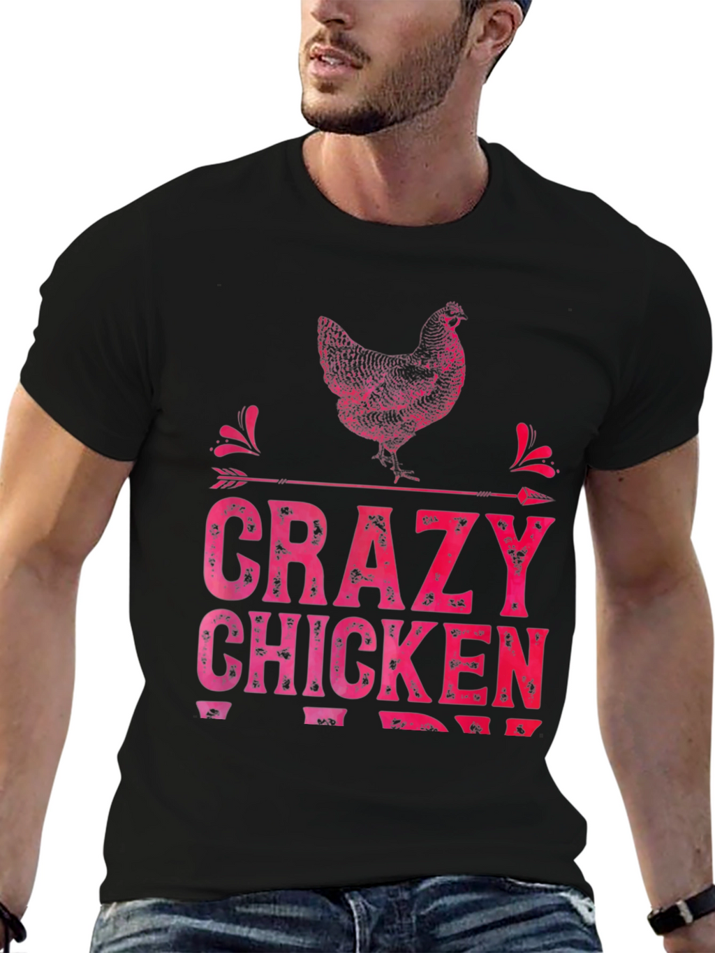 Crazy Chicken T-Shirt - Funny Farm Animal Tee