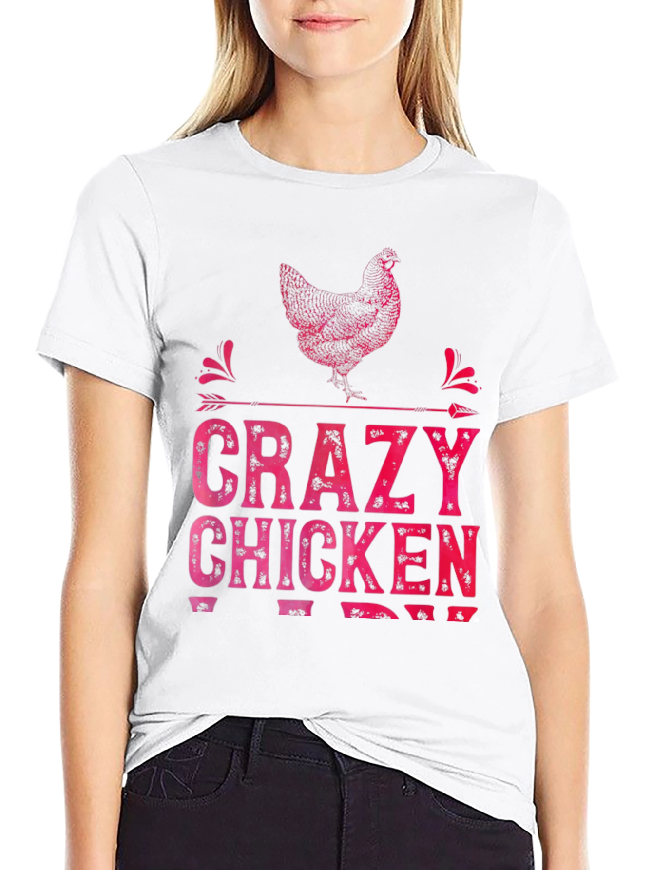 Crazy Chicken T-Shirt - Funny Farm Animal Tee