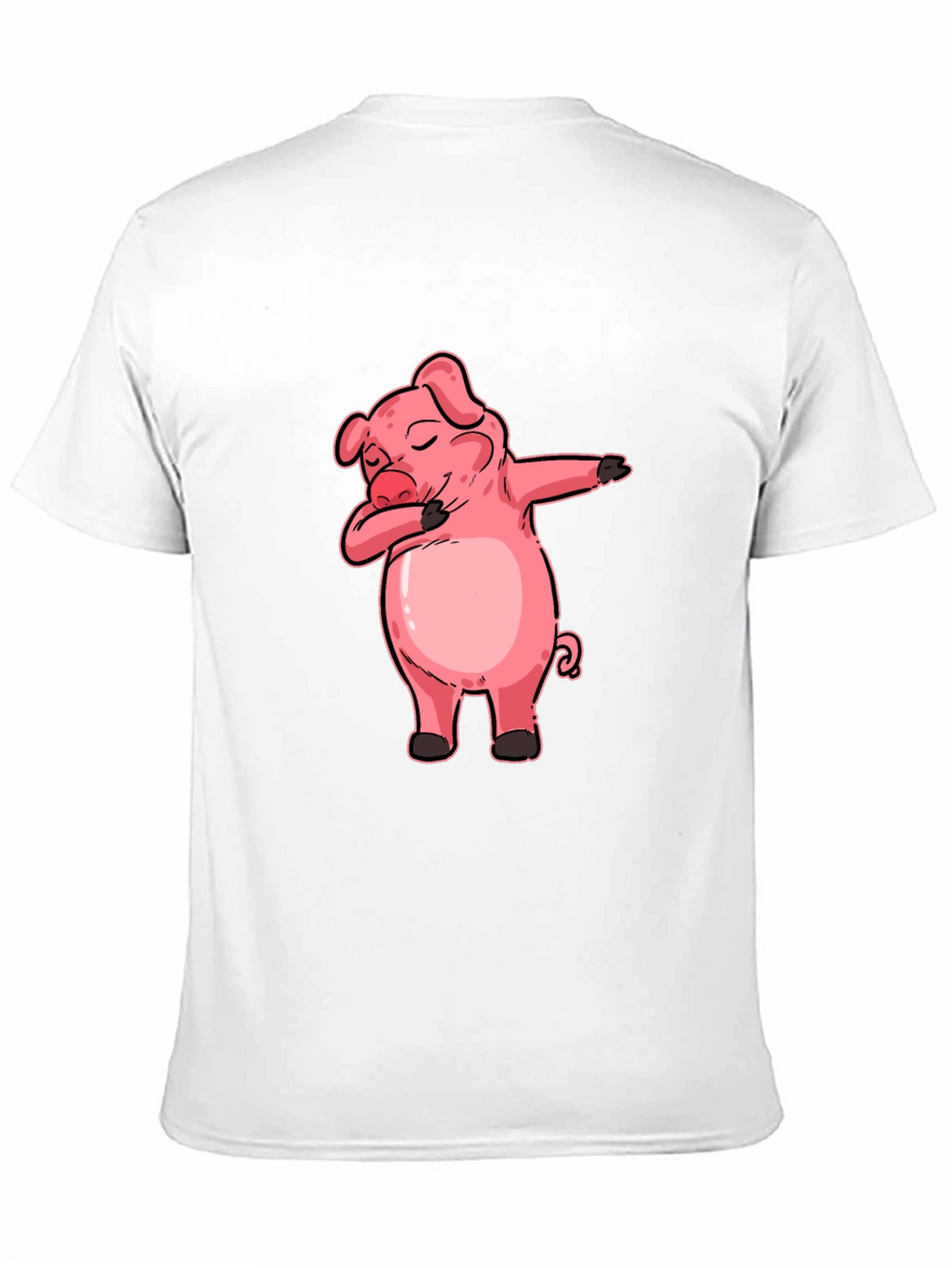 Dabbing Pig Graphic Tee - Funny Cartoon Piglet T-Shirt
