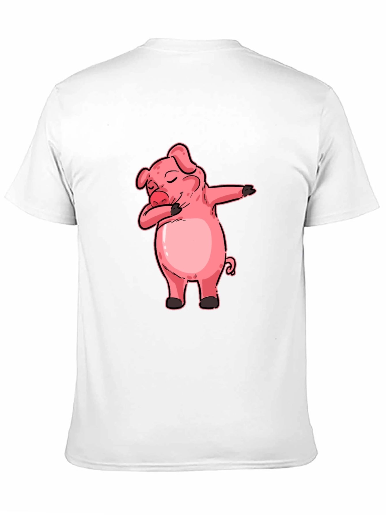 Dabbing Pig Graphic Tee - Funny Cartoon Piglet T-Shirt