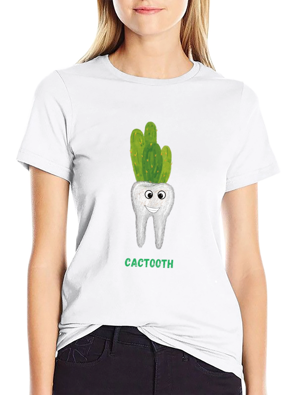 Cactoot Tooth Humor Graphic Tee