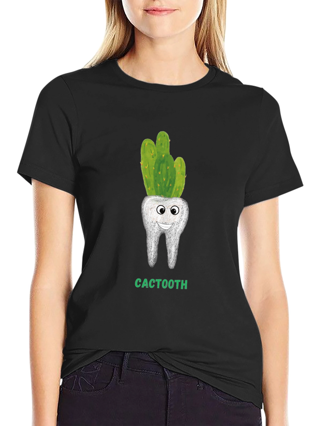 Cactoot Tooth Humor Graphic Tee
