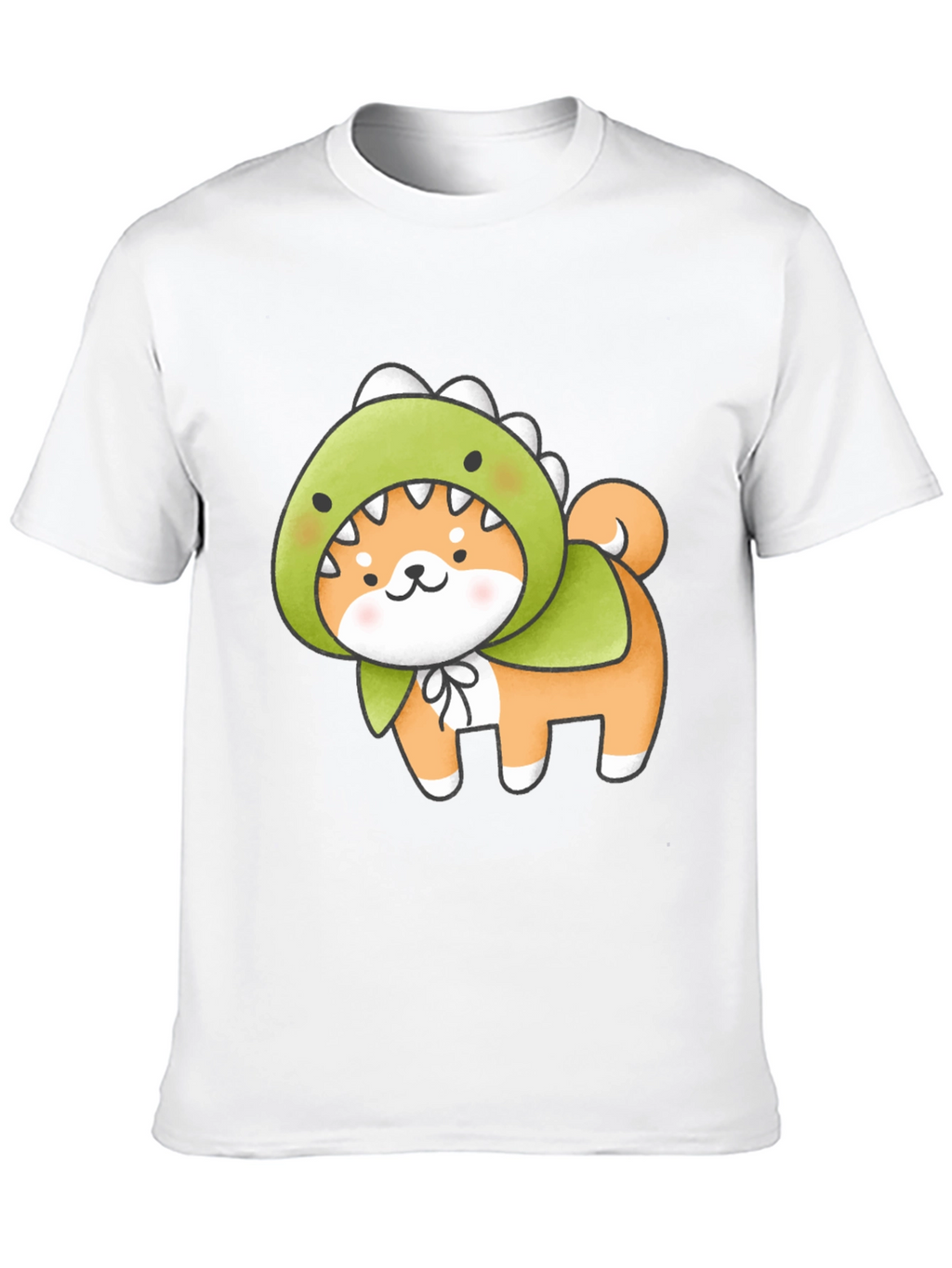 Dino Dog T-Shirt - Kawaii Shiba Inu