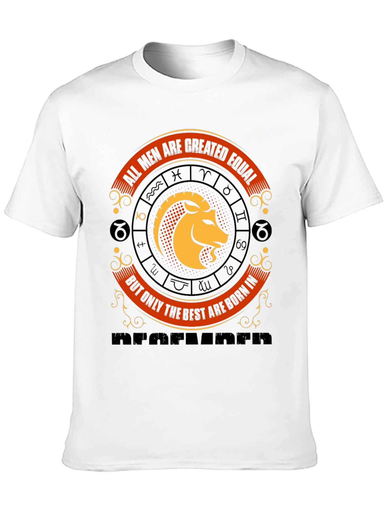 Zodiac Capricorn Mens T-Shirt: Best Born in December