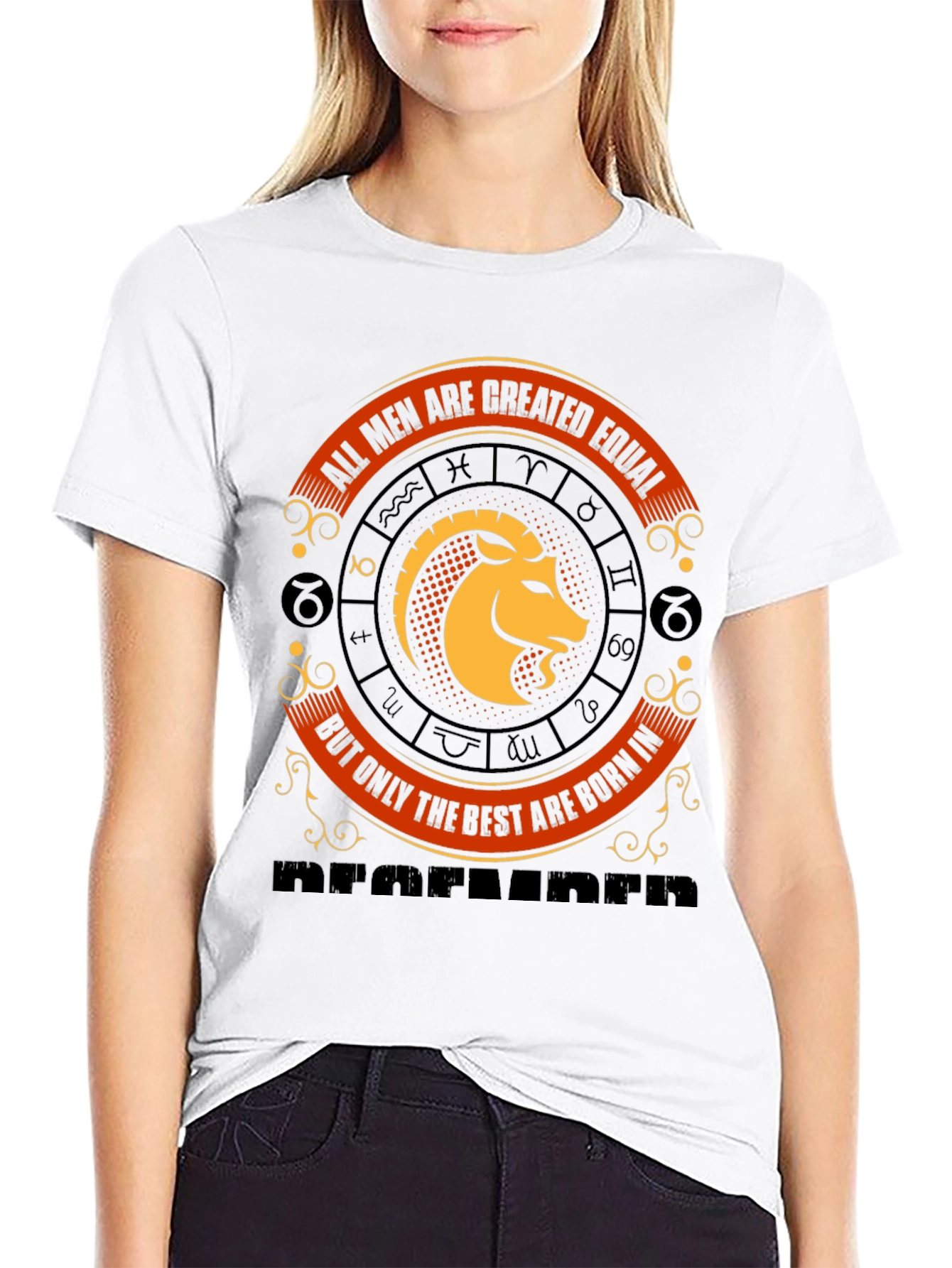 Zodiac Capricorn Mens T-Shirt: Best Born in December