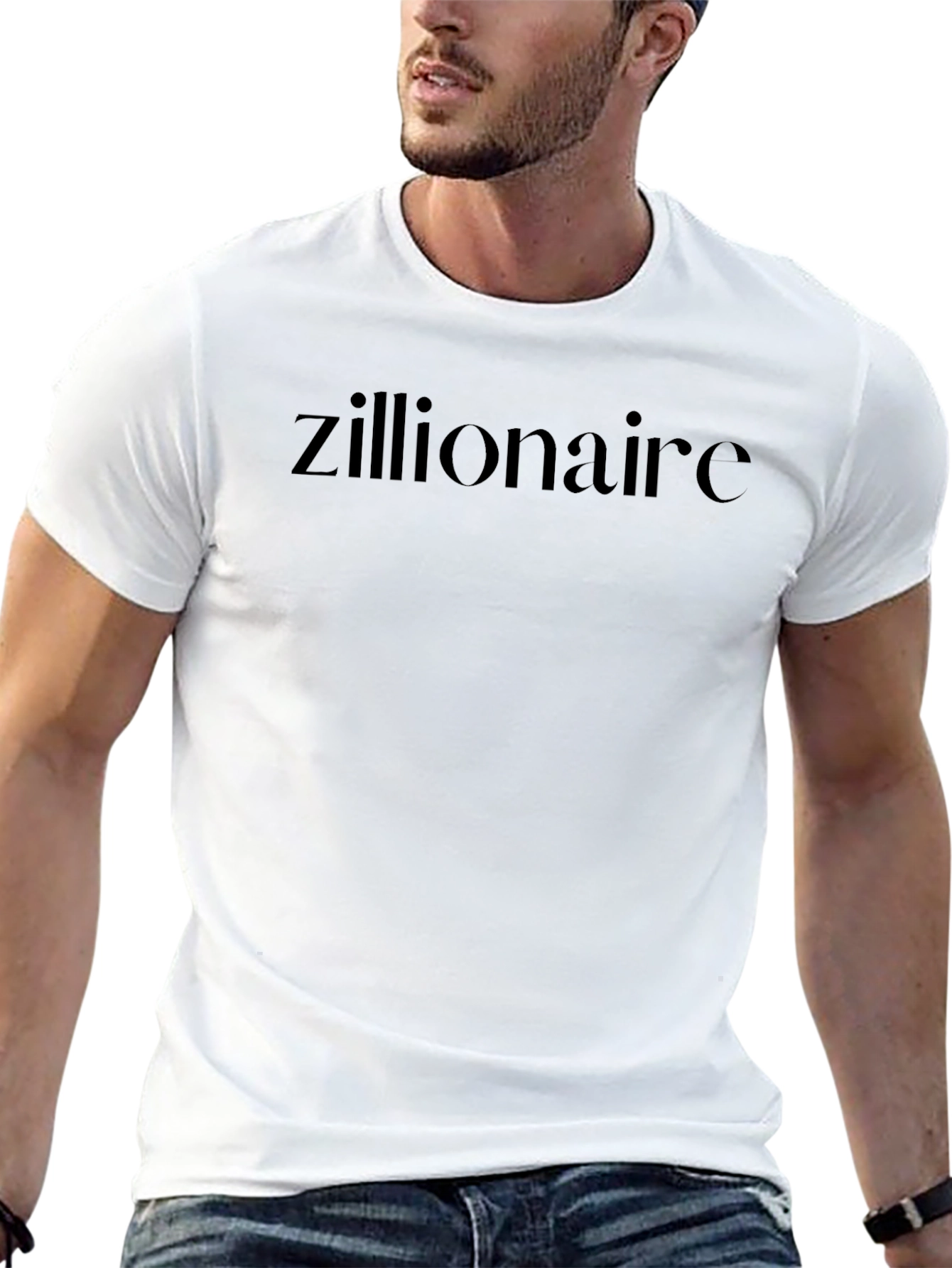 Zillionaire Graphic Tee - Black Cotton T-Shirt