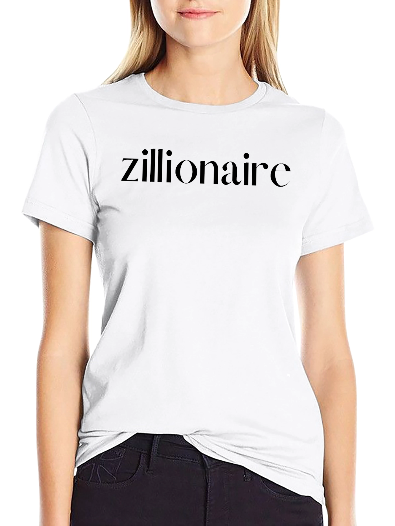 Zillionaire Graphic Tee - Black Cotton T-Shirt