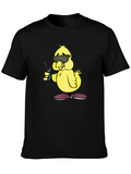 Cool Chick Cartoon Graphic T-Shirt