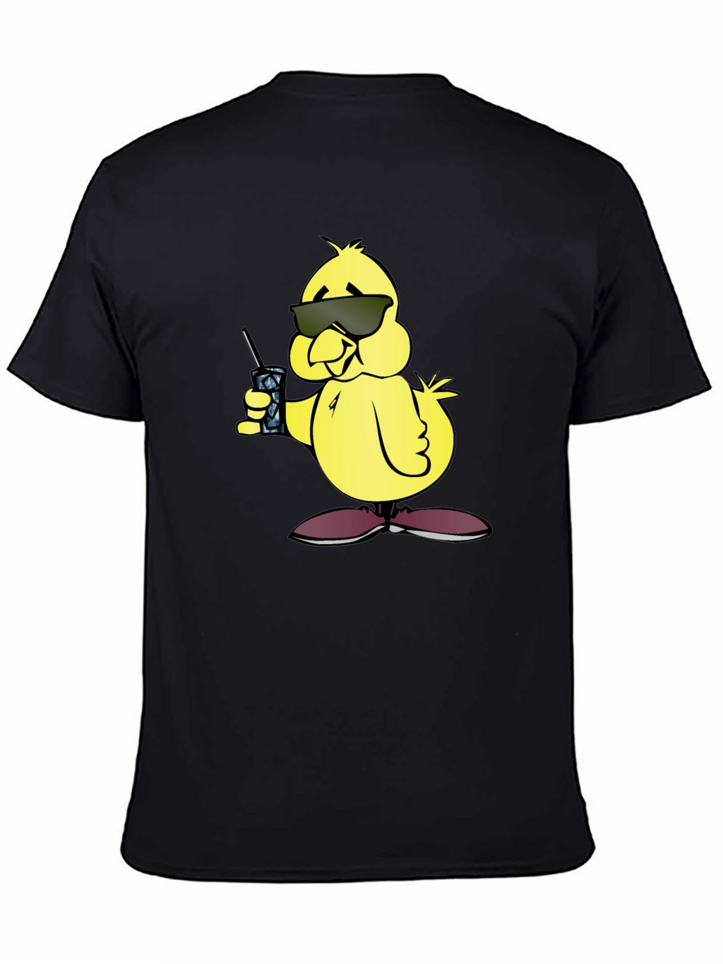 Cool Chick Cartoon Graphic T-Shirt