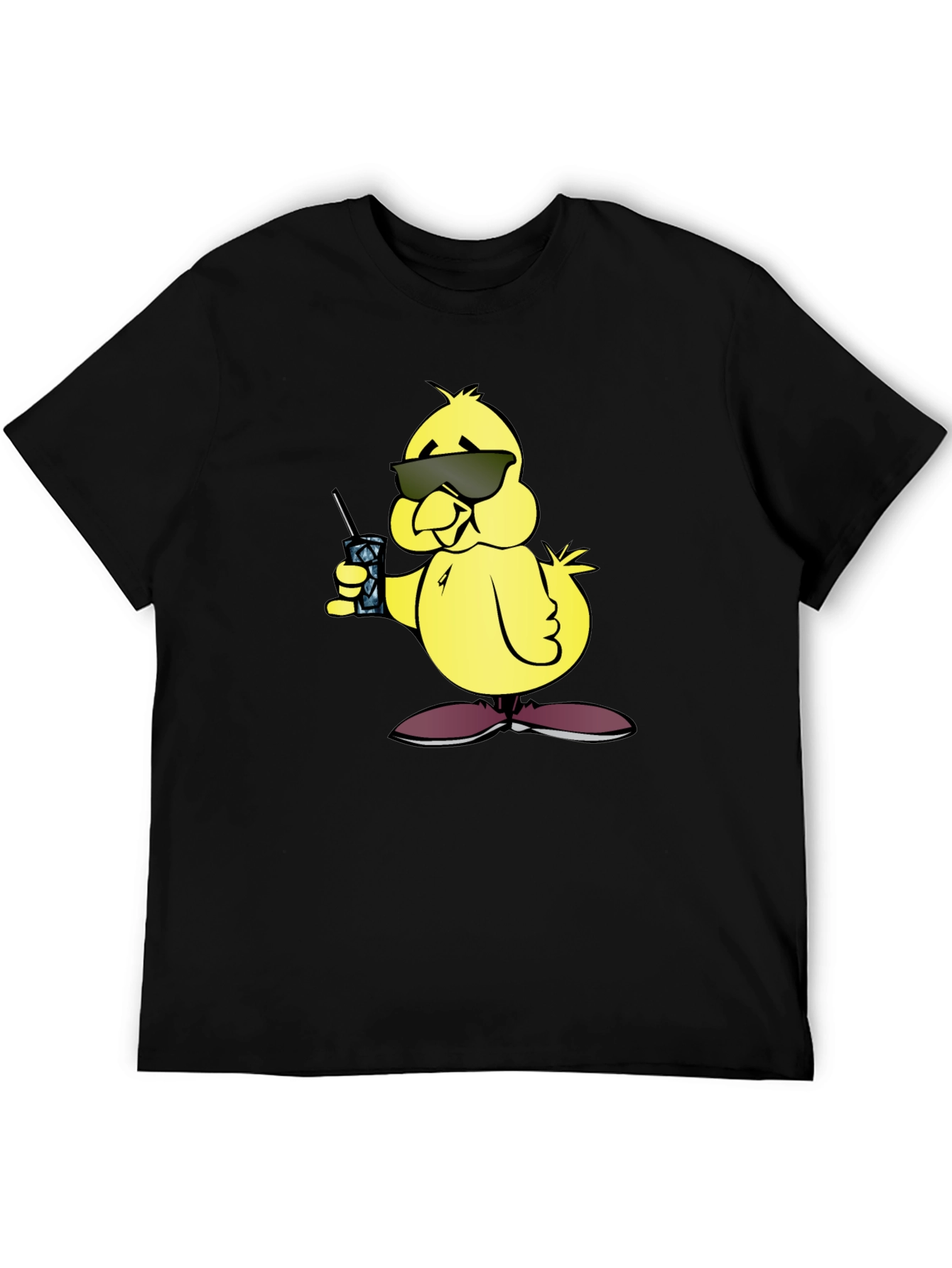 Cool Chick Cartoon Graphic T-Shirt