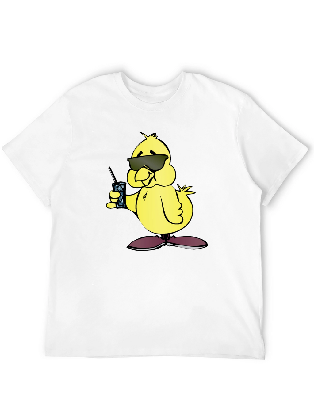 Cool Chick Cartoon Graphic T-Shirt