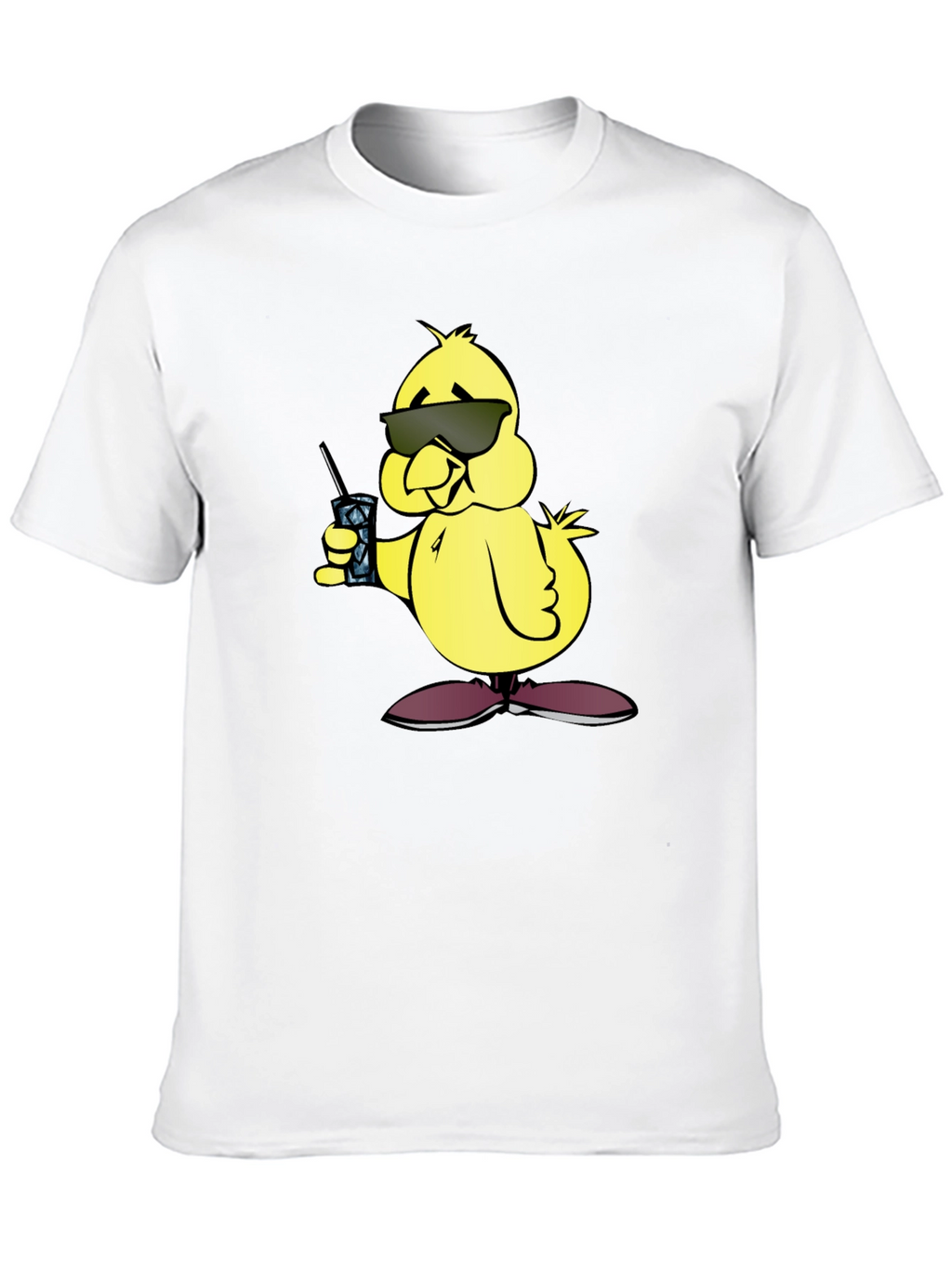 Cool Chick Cartoon Graphic T-Shirt