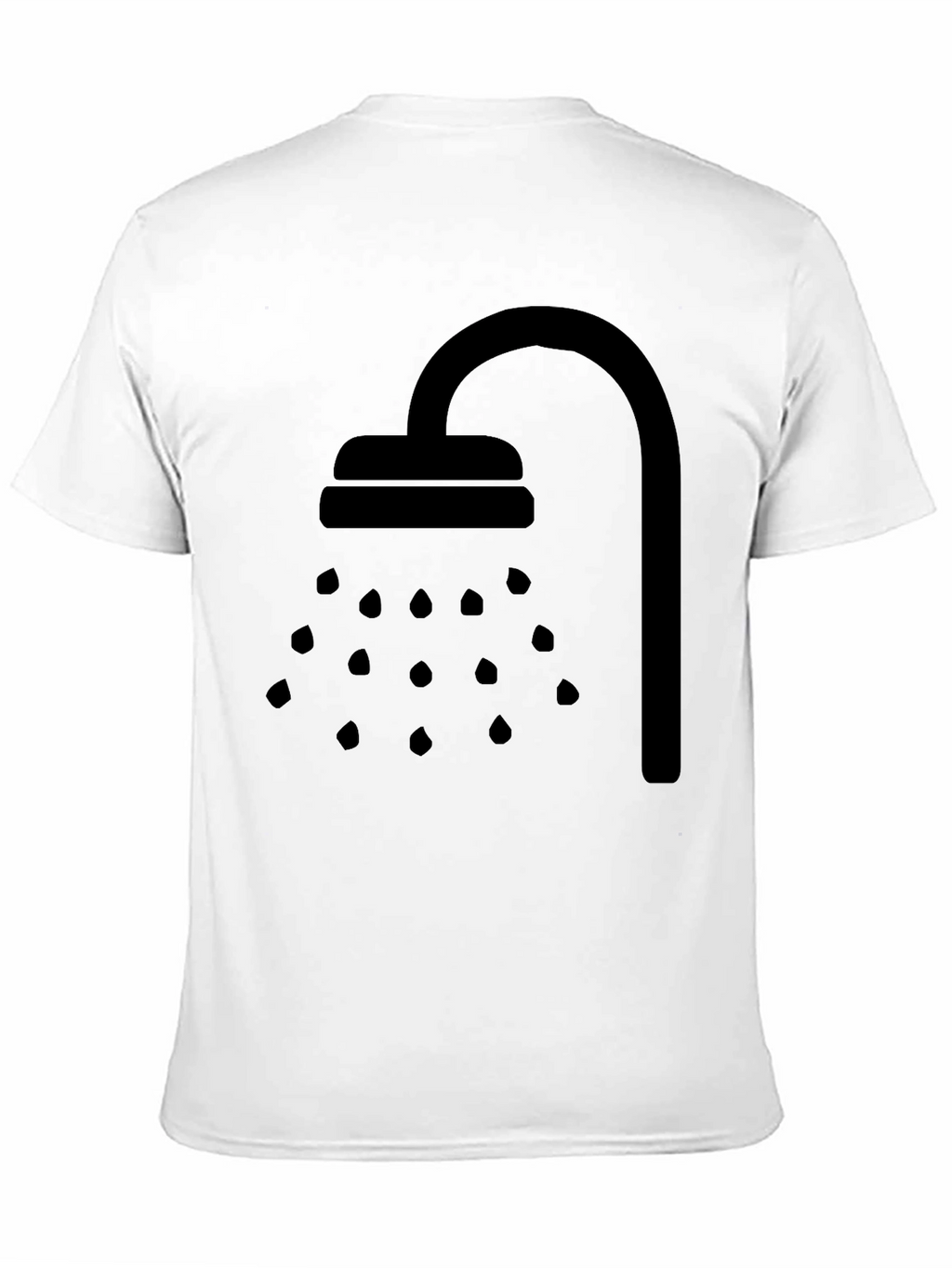 Shower Graphic Tee - Black Cotton T-Shirt