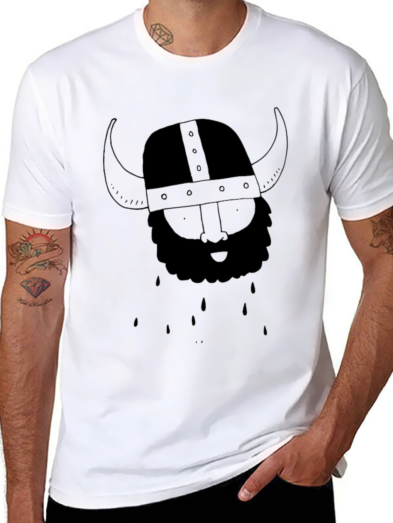 Viking Graphic Black T-Shirt