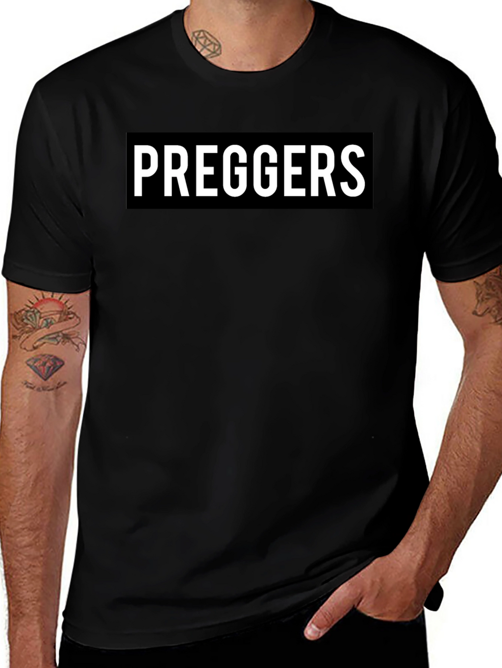Pregger T-Shirt Black