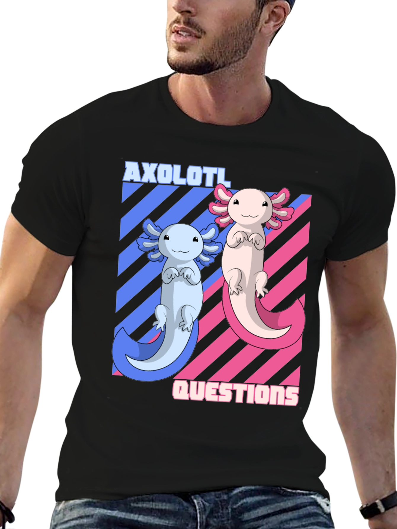 Axolotl Questions T-Shirt - Unisex Crew Neck