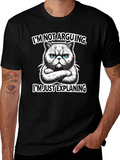 Funny Cat T-Shirt - Im Not Arguing Explaining