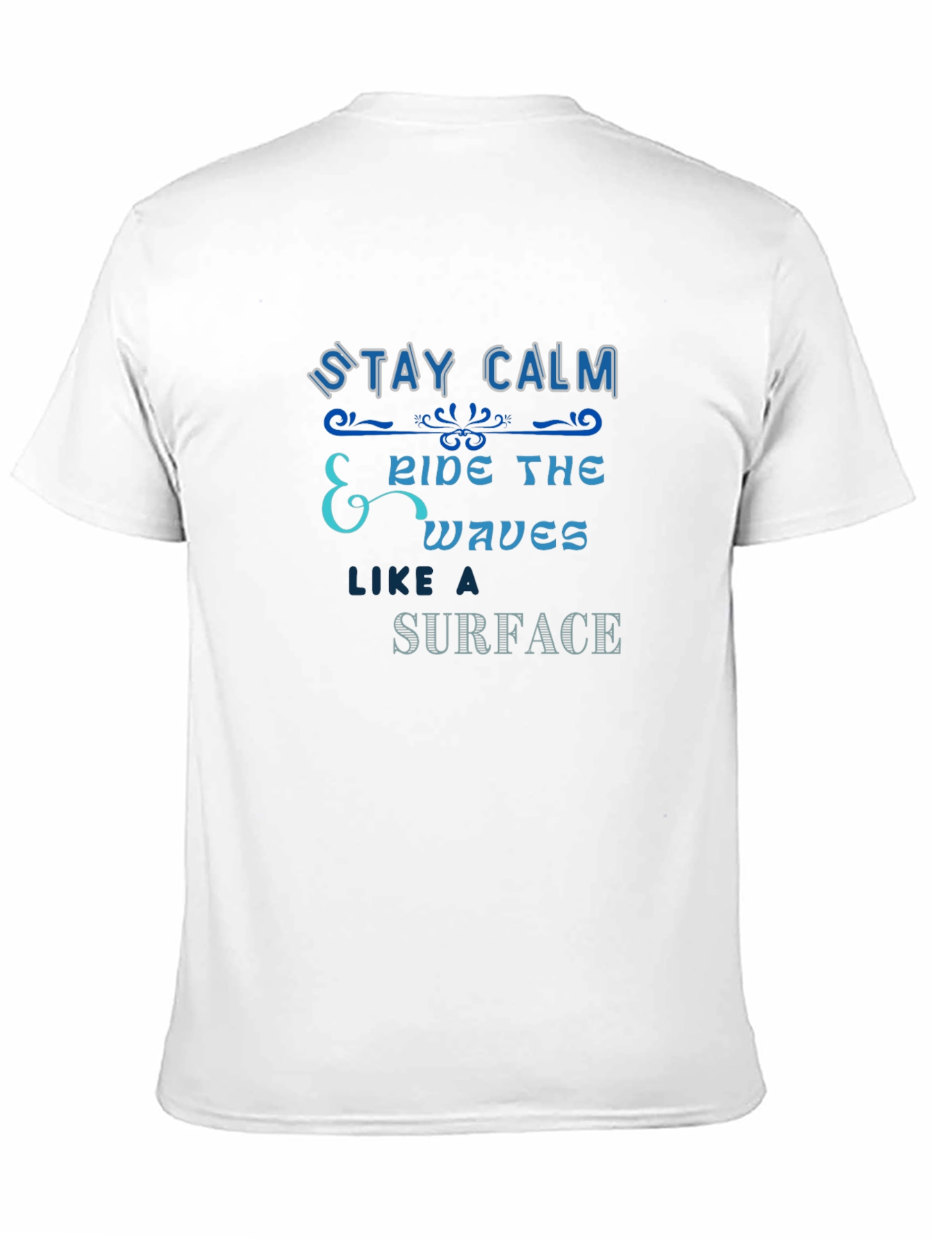 Stay Calm Ride The Waves Graphic T-Shirt