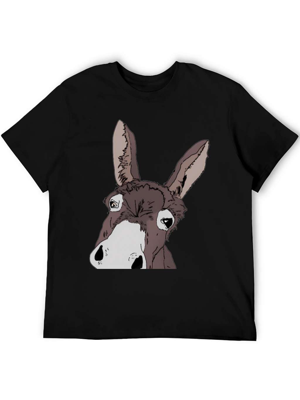 Funny Donkey Graphic T-Shirt - Black Cotton Tee