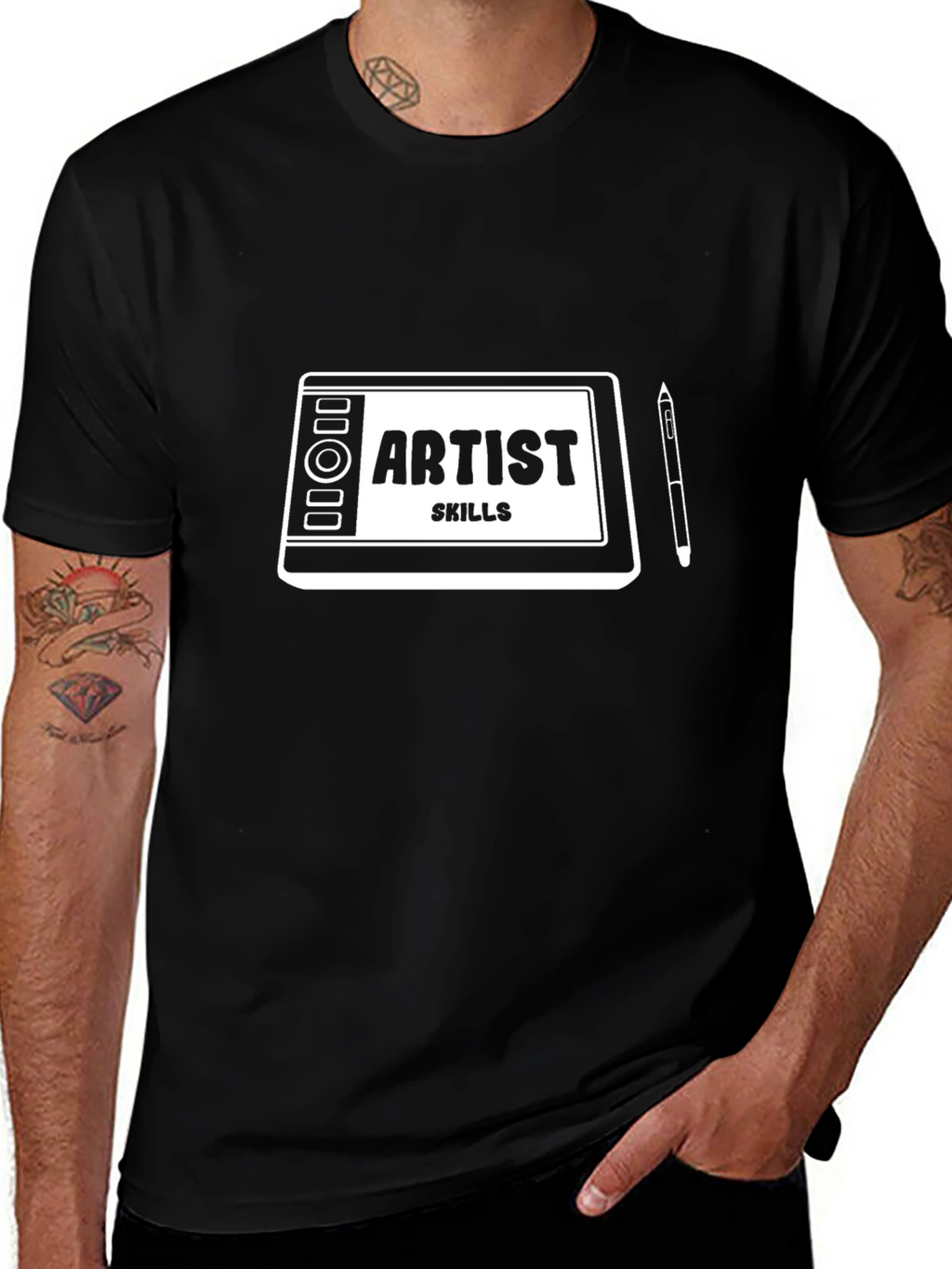 Artist Skills Graphic T-Shirt - Black Cotton Tee