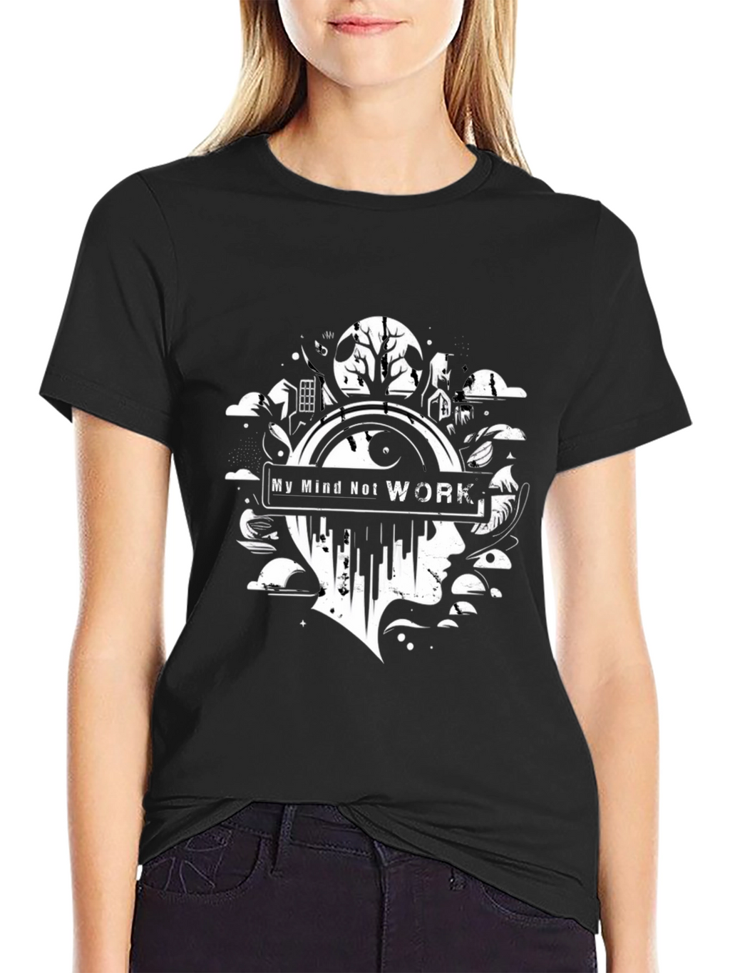 My Mind Not Work Graphic Tee
