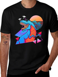 Retro Dinosaur Graphic Tee - Cool T-Rex Shirt