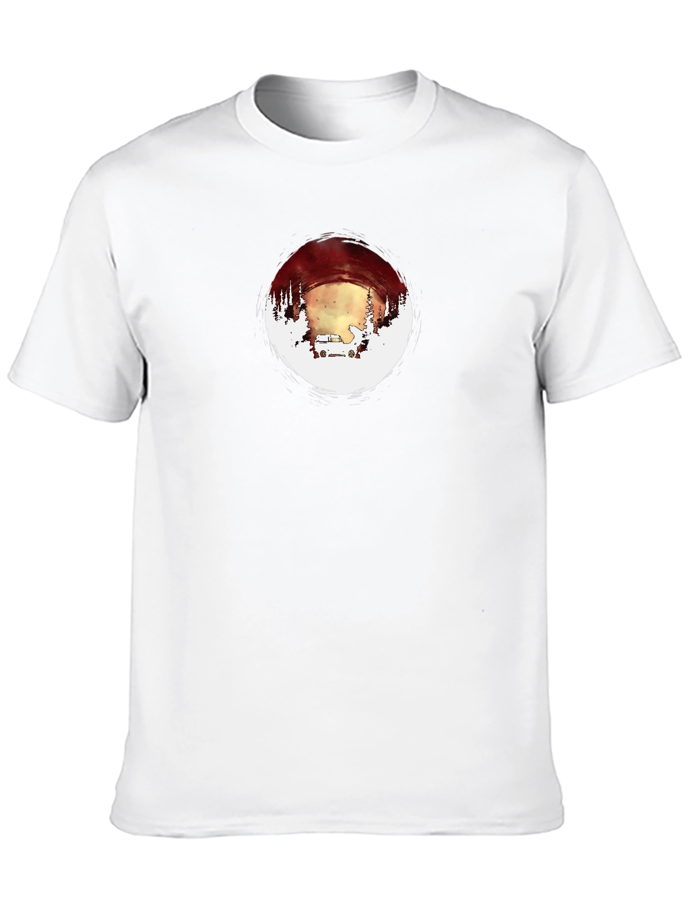 Adventure Circle Graphic Tee - Black