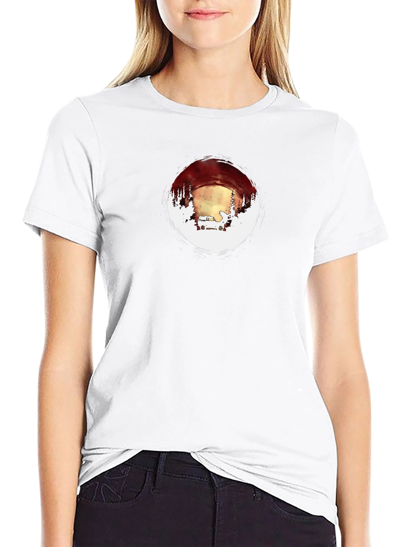 Adventure Circle Graphic Tee - Black