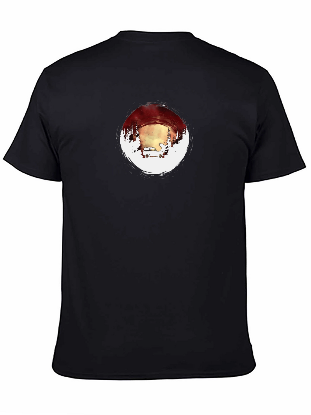 Adventure Circle Graphic Tee - Black